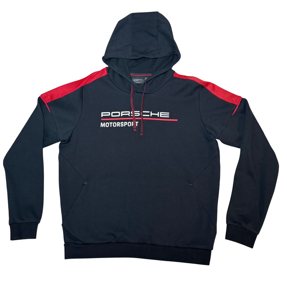 Porsche Motorsport Hoodie Men Small Black Red Fan Official Licensed Product